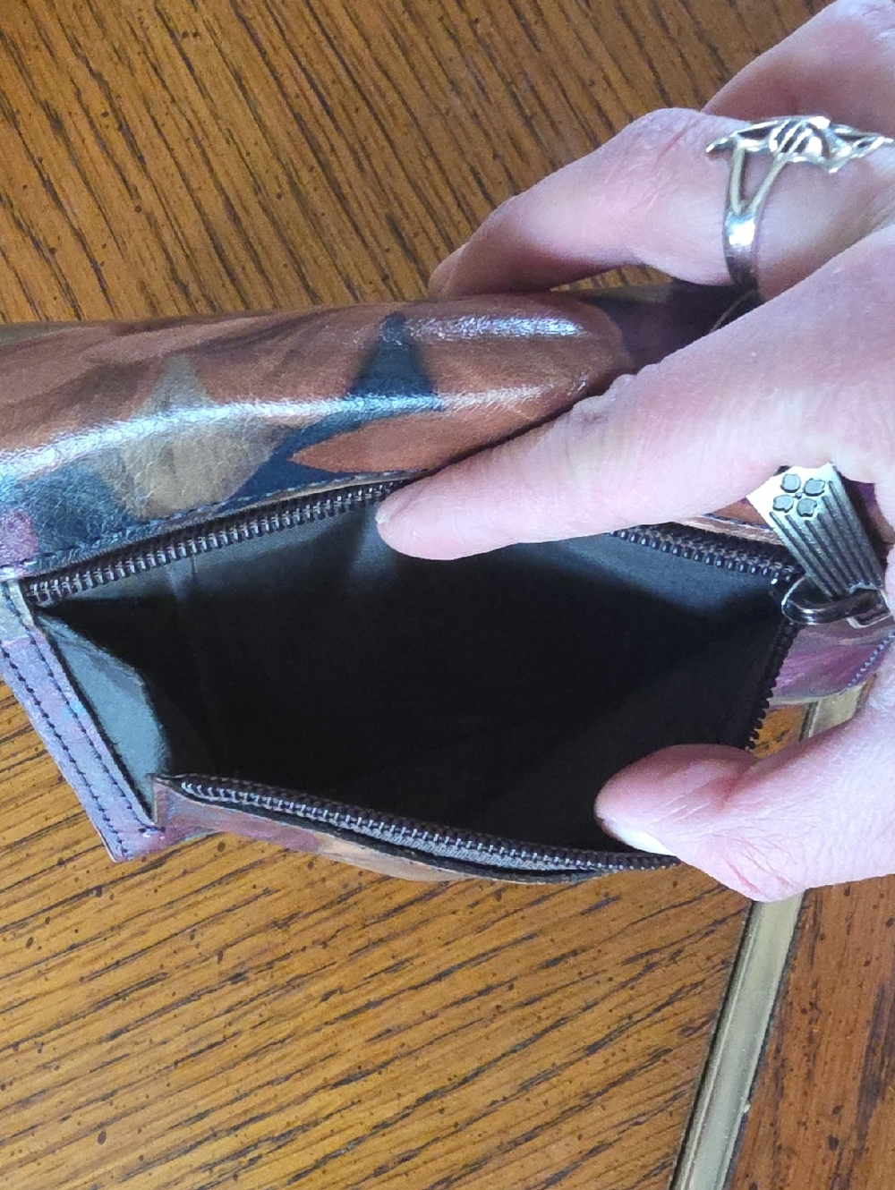 Partica Nash Leather Floral Purse With Matching Wallet - Picture 9 of 17